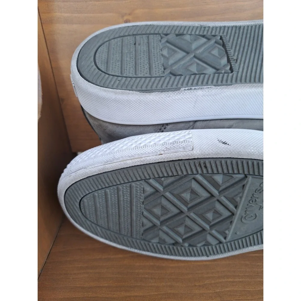 Converse Chuck Taylor All Star High-Top Olive Green Leather Sneakers M 12 W 14 - Picture 10 of 16